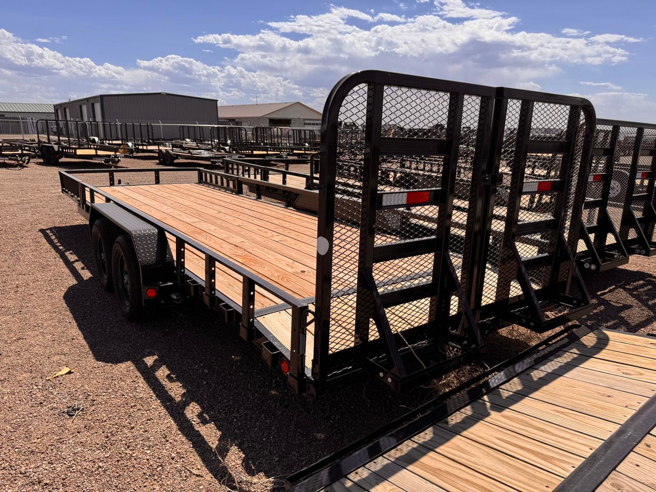 P.J. 2026 UL 83"X22' Utility Trailer | Tandem Axle 3.5k HD Split Rampgate, ATV Side Ramps, 12" OC Crossmember