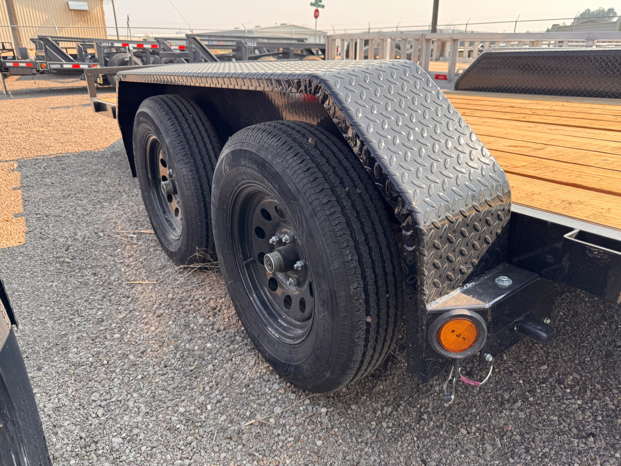 P.J. Trailers 2026 C4 84"X16' Car Hauler Trailer | Tandem Axle Axle 7K, 16' Flat +2' Dovetail W/Slide In Ramps