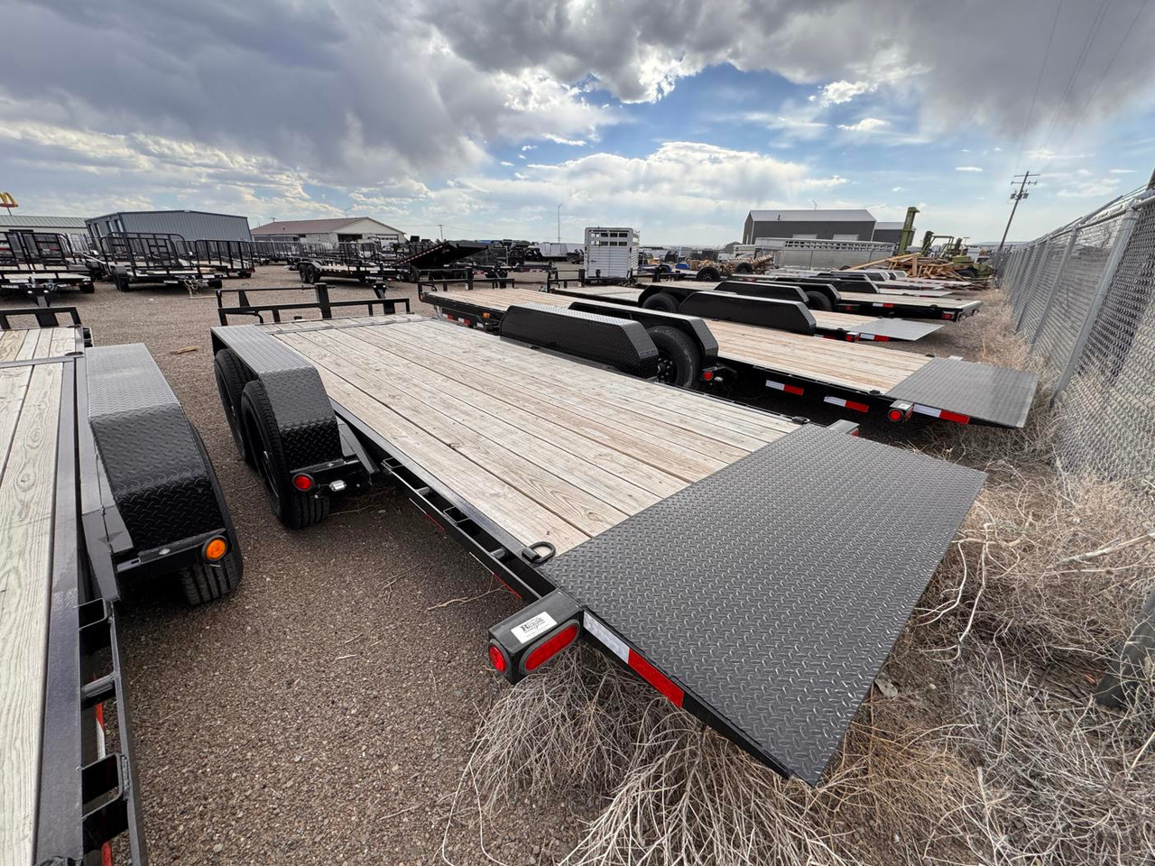 P.J. 2026 T6 83"x18' Equipment Tilt Trailer | Tandem Axle 7k Torsion Axles, 2' Stat. + 16' Cushion Tilt