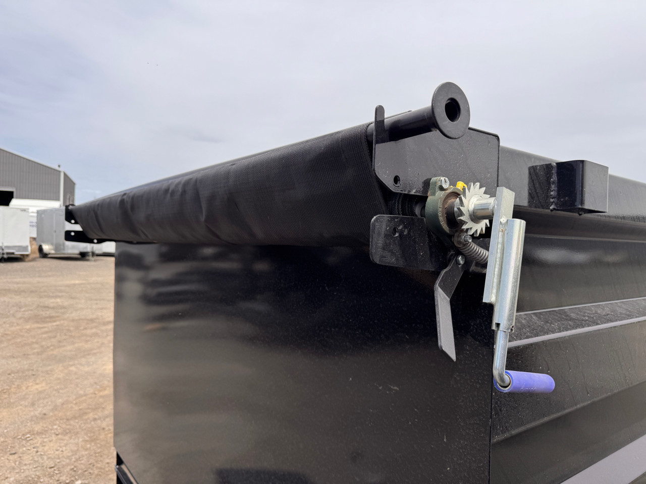 P.J. 2026 D7 83"x14' Scissor Dump Trailer | Tandem Axle 14K, 4' Sides, Slide In Ramps, Spreader Rear Gate