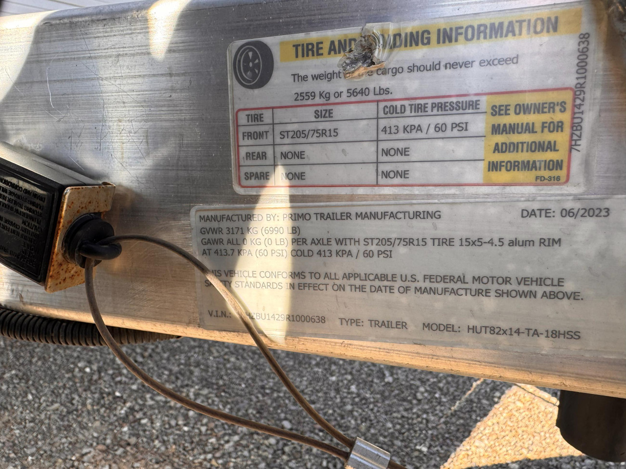 Primo 2024 82"X14' Utility Trailer | Tandem Axle 3.5k 14" Solid Sides