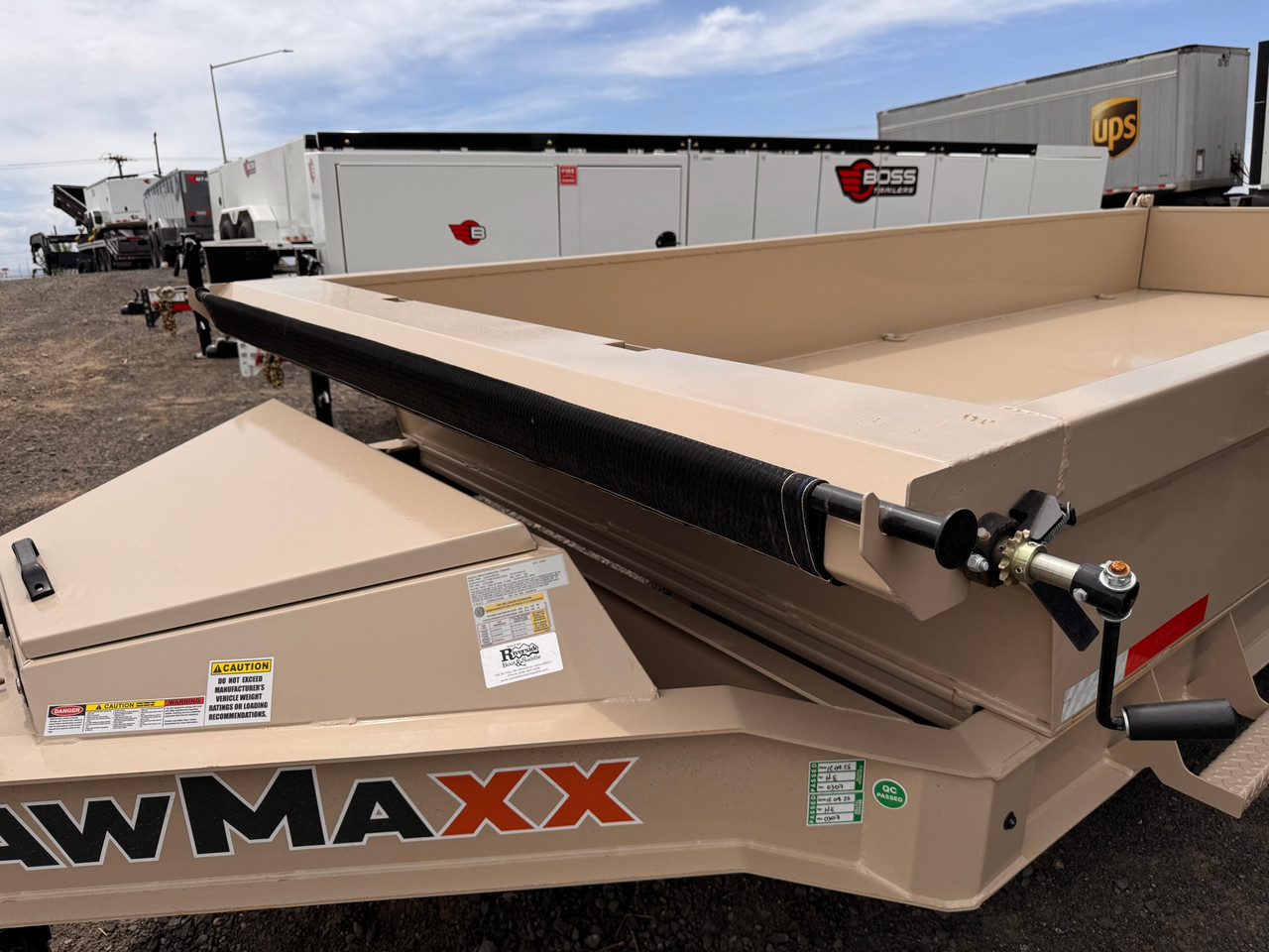 Raw Maxx 2026 GDX 83"x16' Scissor Dump Trailer | Tandem Axle 14K, 19" Sides, 10ga Floor