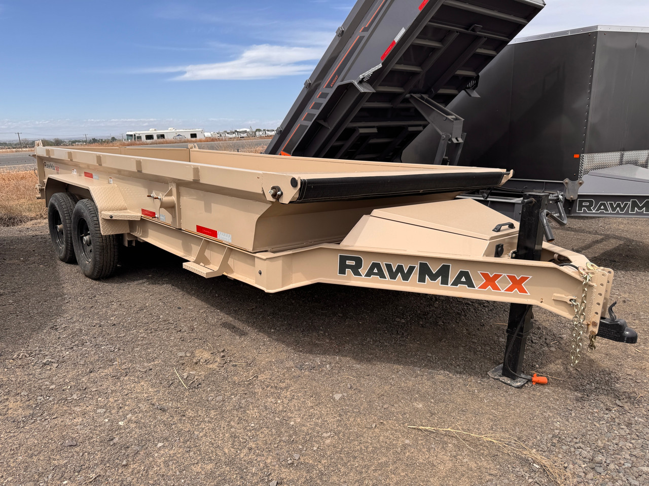 Raw Maxx 2026 GDX 83"x16' Scissor Dump Trailer | Tandem Axle 14K, 19" Sides, 10ga Floor