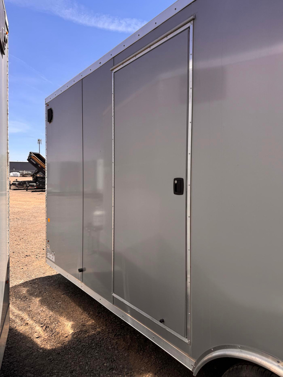 Rover 2025 8.5'X20' Aluminum Cargo Trailer | Tandem Axle 5k 7' Tall, Ramp Door, White Interior, Rubber Floor