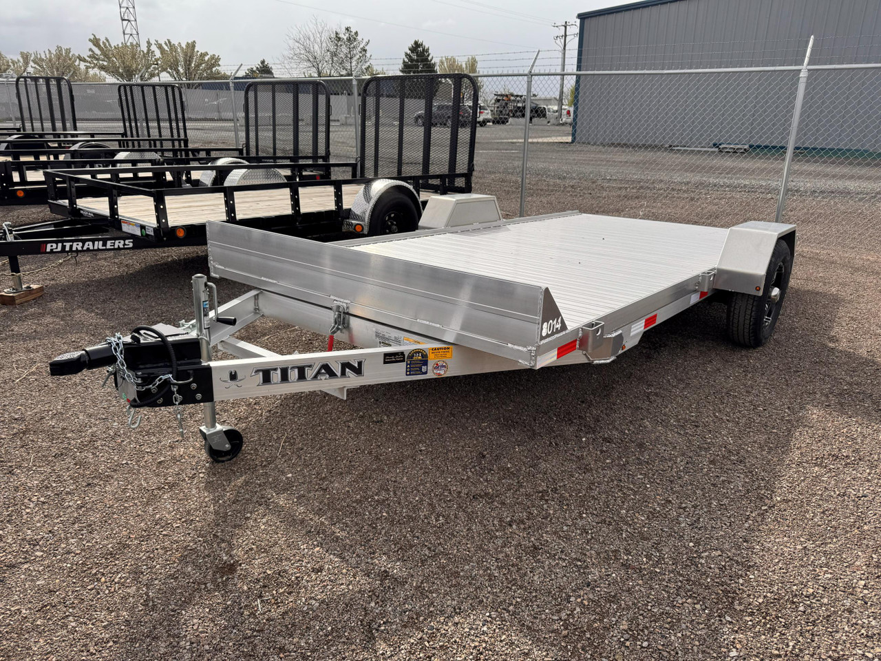 Titan 2026 80"X14' Aluminum Tilt Trailer | Single Axle 2.99k Gravity Tilt