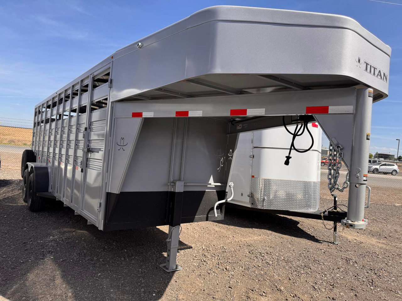 Titan 2026 Challenger 6'X20' Stock Trailer | Tandem Axle 7k