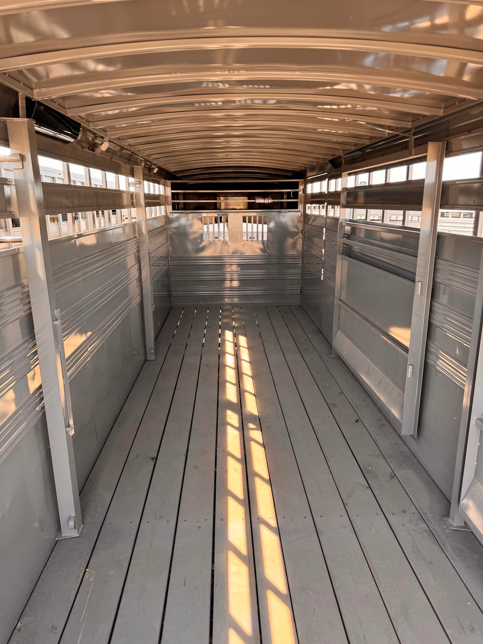 Titan 2026 Standard 6'8"X24' Stock Trailer | Tandem Axle 7k Tack Storage, 54" Rear Escape Door