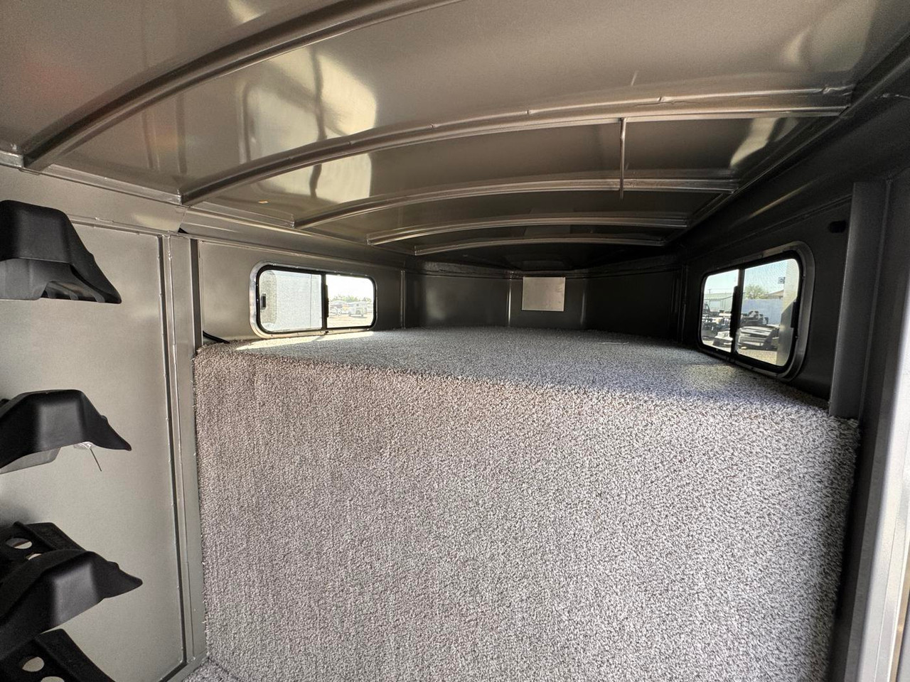 Titan 2026 Classic 6'8"X24' Stock Combo Trailer | Tandem Axle 7k Tack Room, Rear Reciver Hitch 54" Escape Door