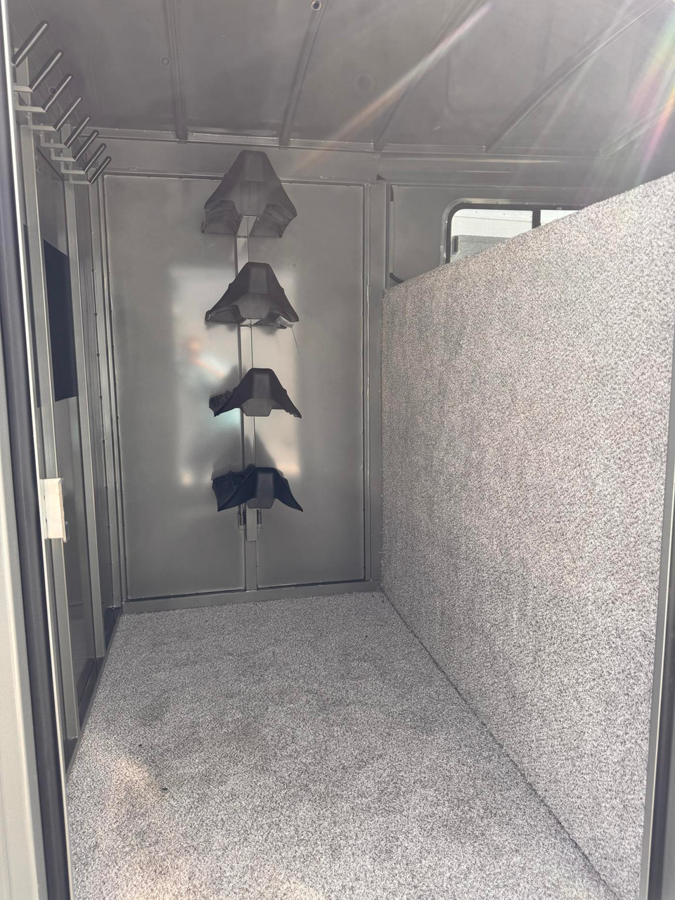 Titan 2026 Classic 6'8"X24' Stock Combo Trailer | Tandem Axle 7k Tack Room, Rear Reciver Hitch 54" Escape Door
