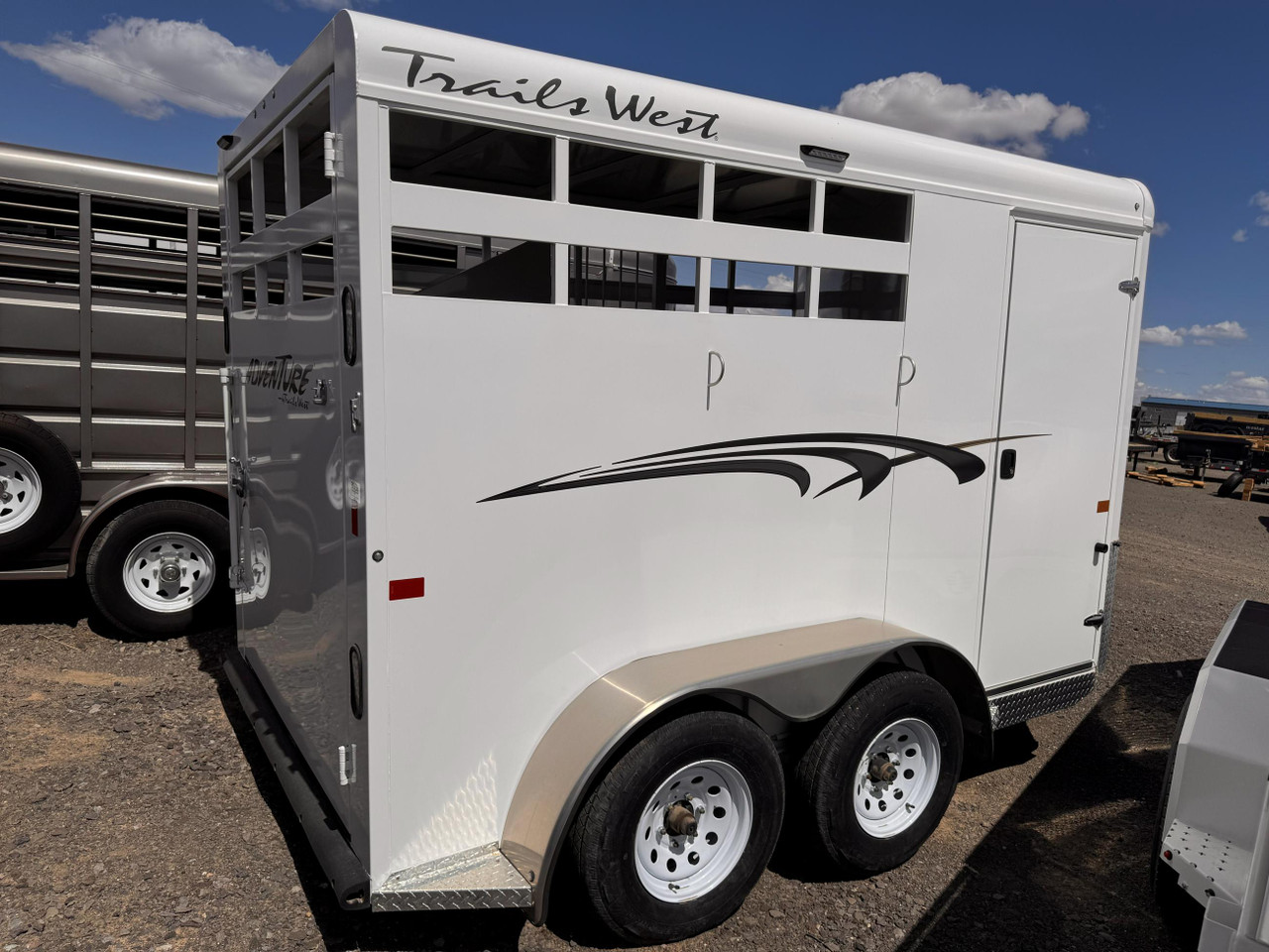 Trails West 2024 Adventure II 81"x14' Horse Trailer | Tandem Axle 3.5k 2-Horse, Highside Convenience Package