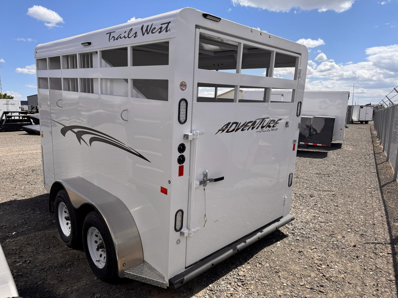Trails West 2024 Adventure II 81"x14' Horse Trailer | Tandem Axle 3.5k 2-Horse, Highside Convenience Package