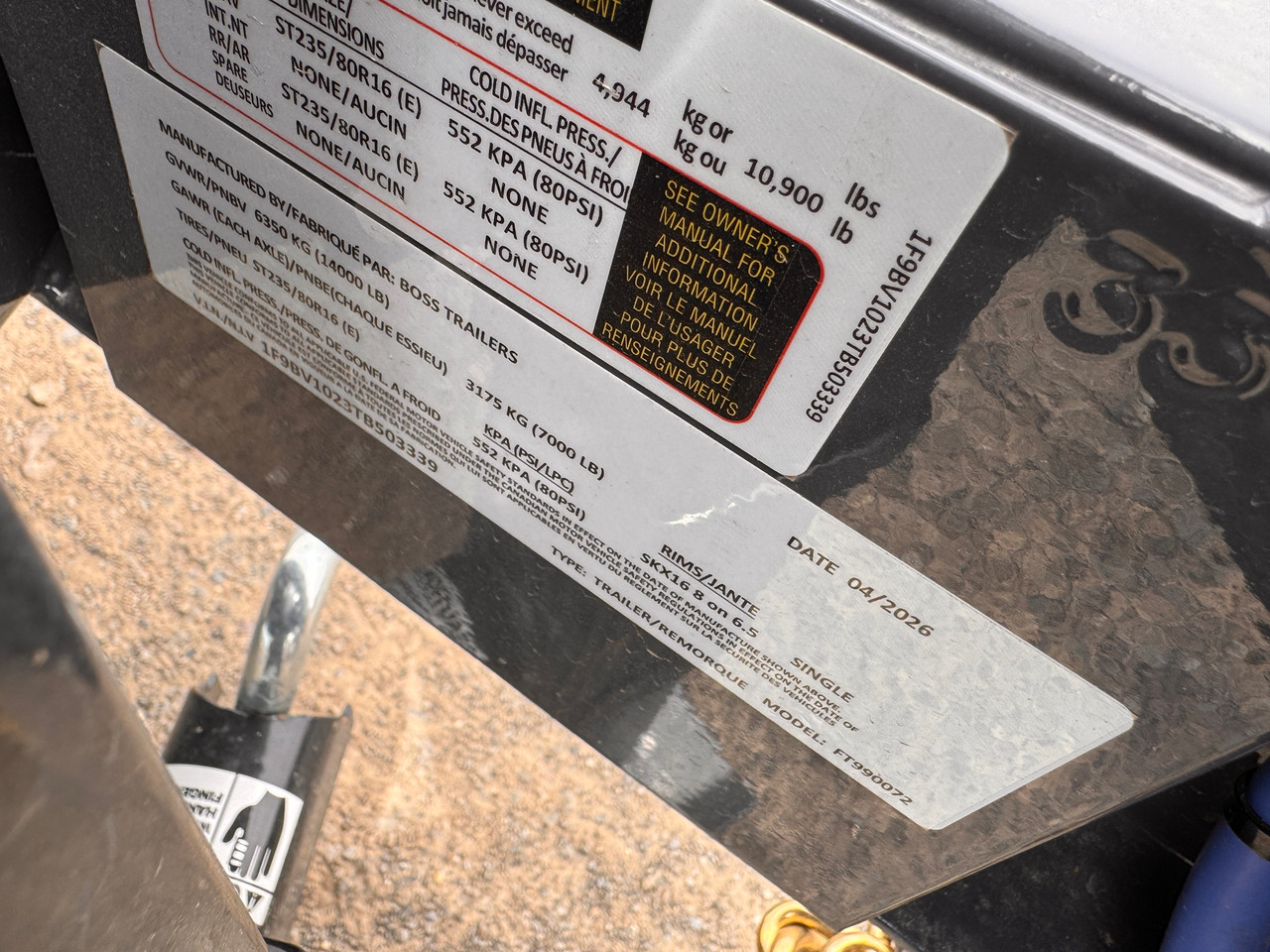 Boss 2026 Refueling Trailer | 990 Gallon Tank, 25 GPM Pump (Farm Use Only)