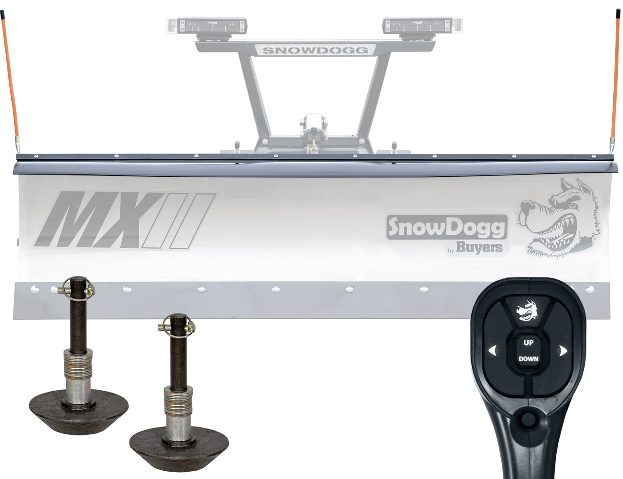 SnowDogg MX68II 80" Snow Plow With Rapid Link | Halogen Lights