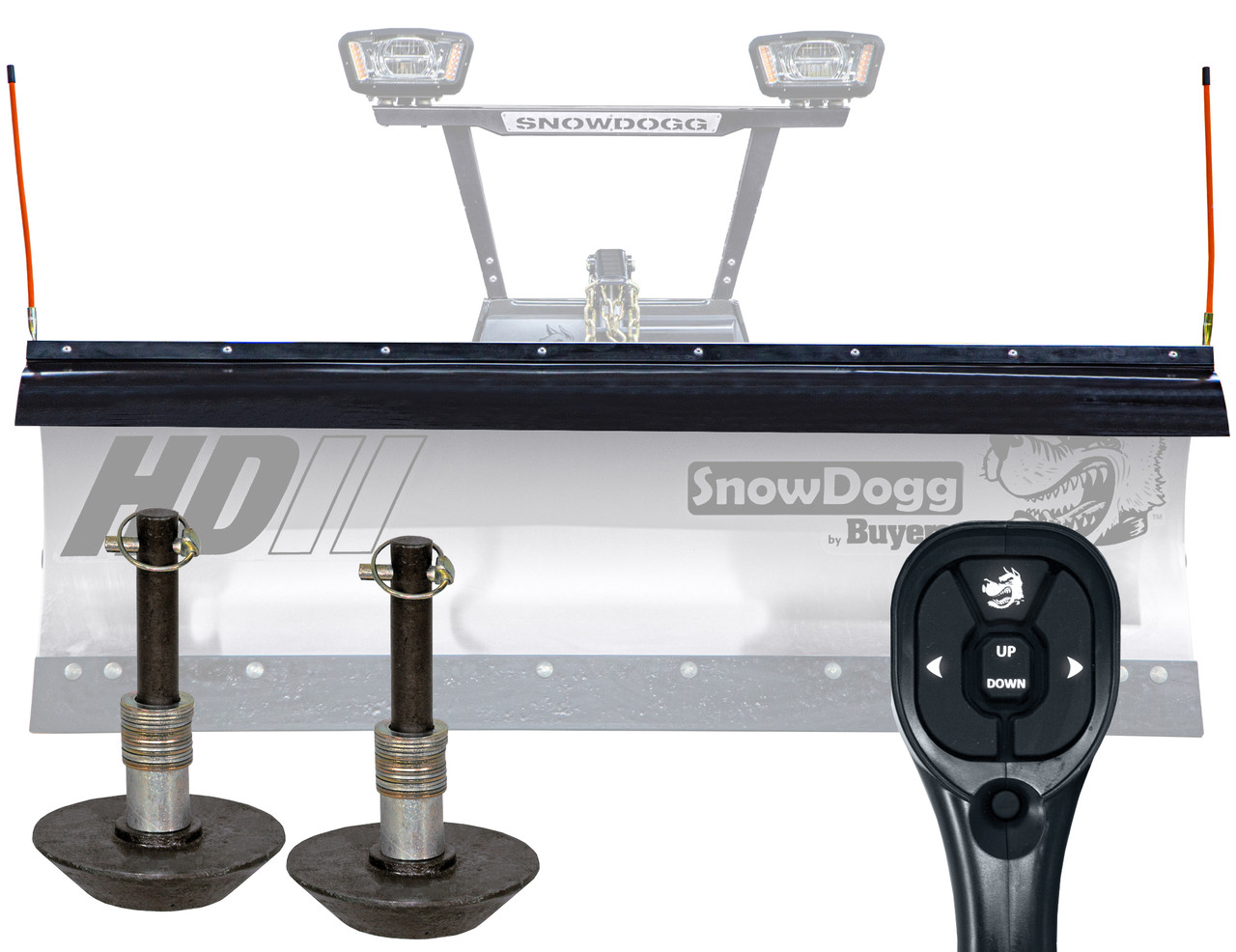 SnowDogg HDII Snow Plow Kit | Rapid Link, Straight Blade