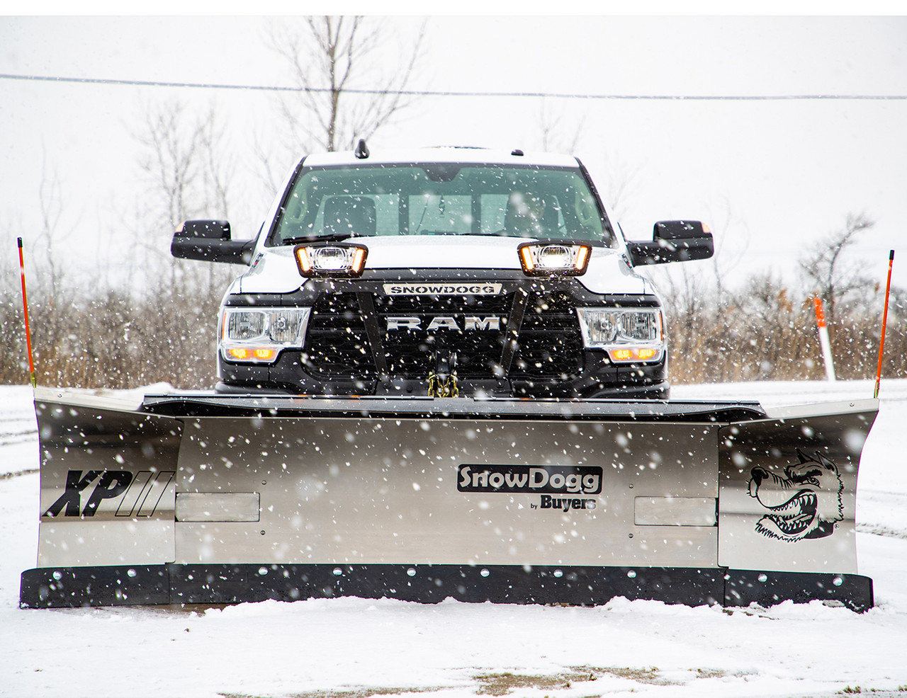 SnowDogg XPII Winged Snow Plow Kit | Rapid Link, Hydraulic Wings, Straight Blade