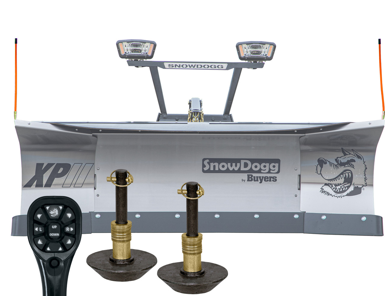 SnowDogg XPII Winged Snow Plow Kit | Rapid Link, Hydraulic Wings, Straight Blade