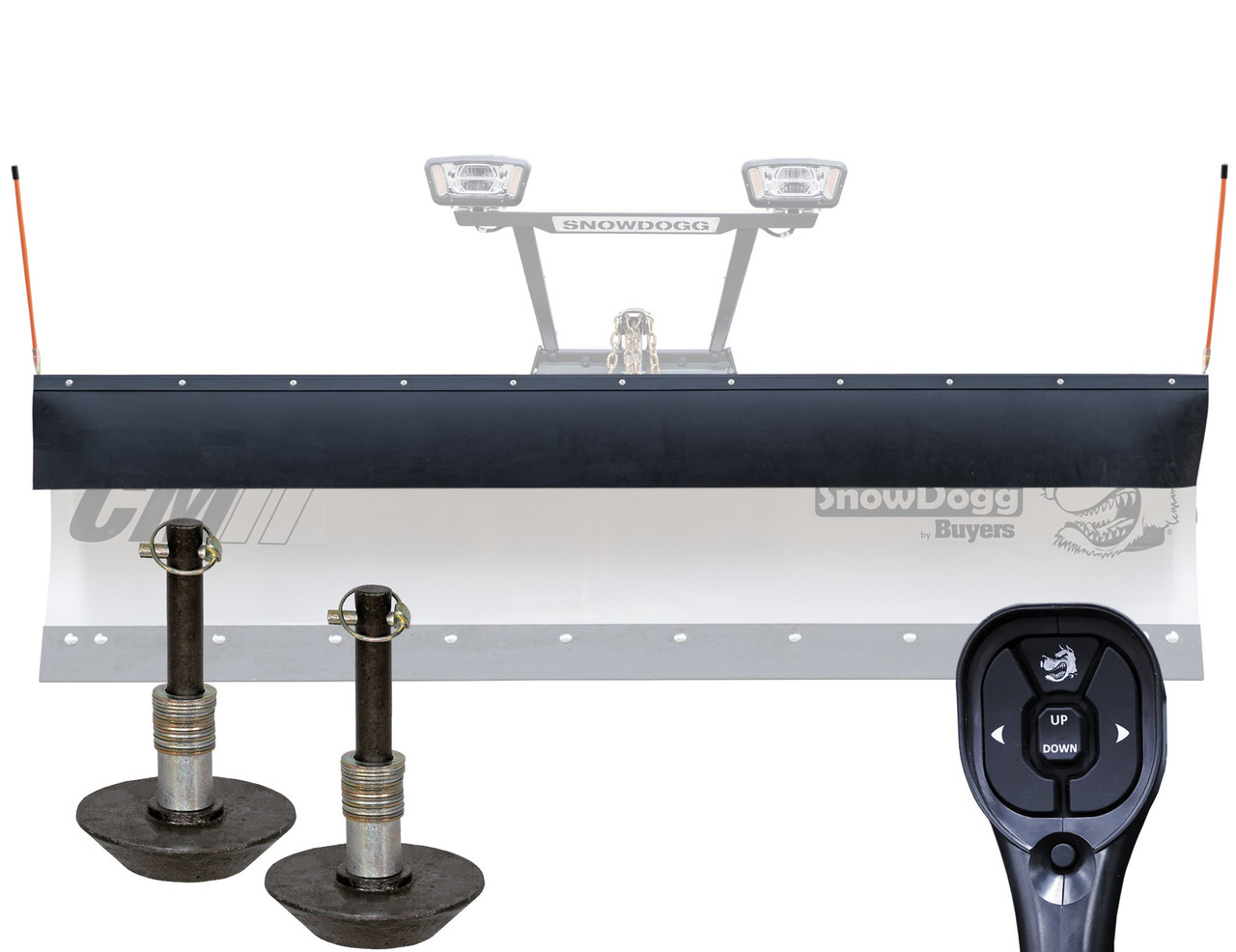 SnowDogg CMII Snow Plow Kit | Rapid Link, Straight Blade