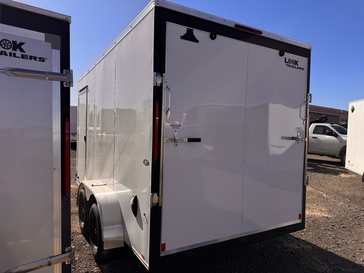 Look Trailers 2026 ST DLX 84"X14' N-Nose Cargo Trailer | Tandem Axle Axle 7K, 7' Tall, Rear Ramp Door