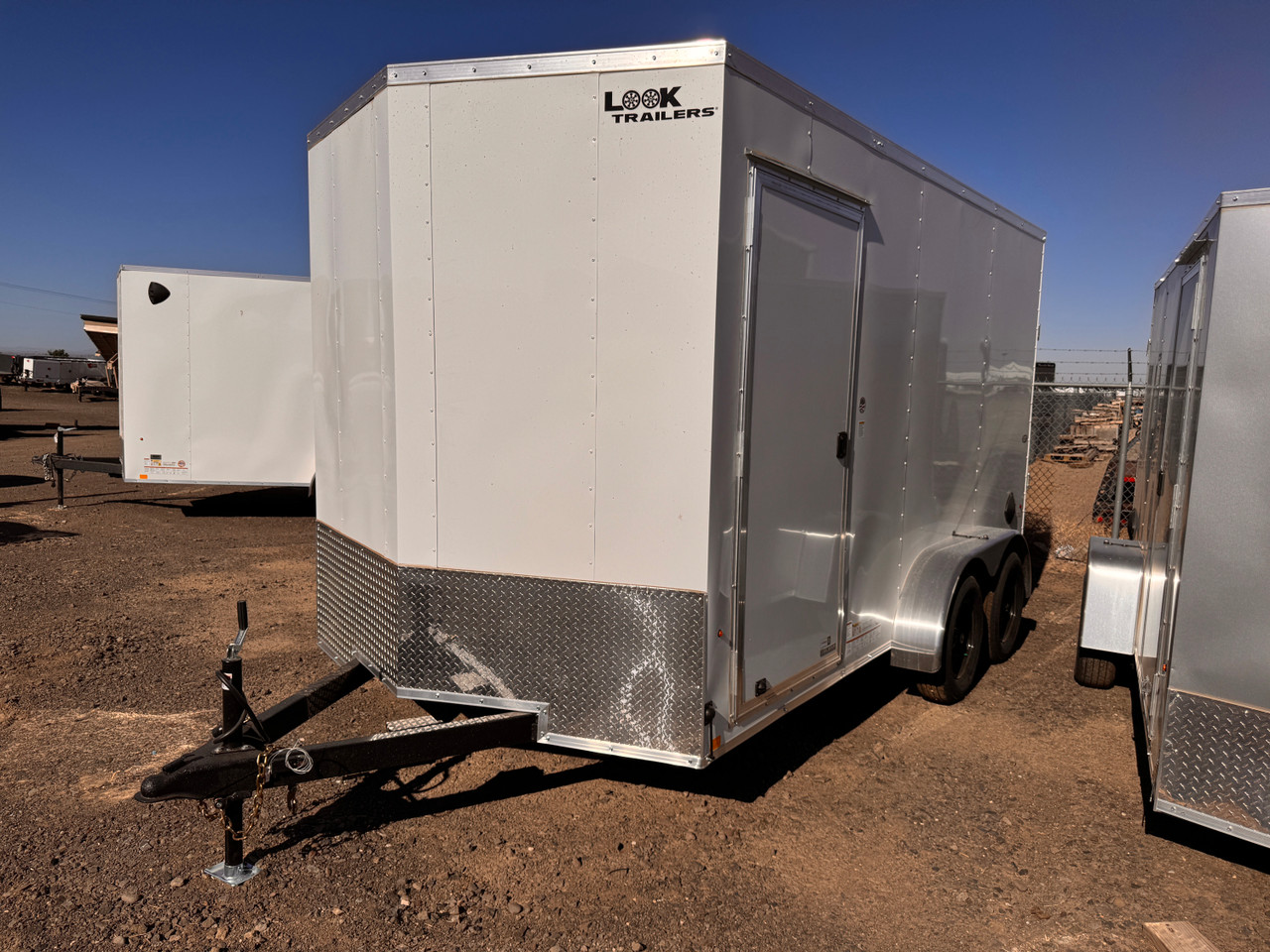 Look Trailers 2026 ST DLX 84"X14' N-Nose Cargo Trailer | Tandem Axle Axle 7K, 7' Tall, Rear Ramp Door