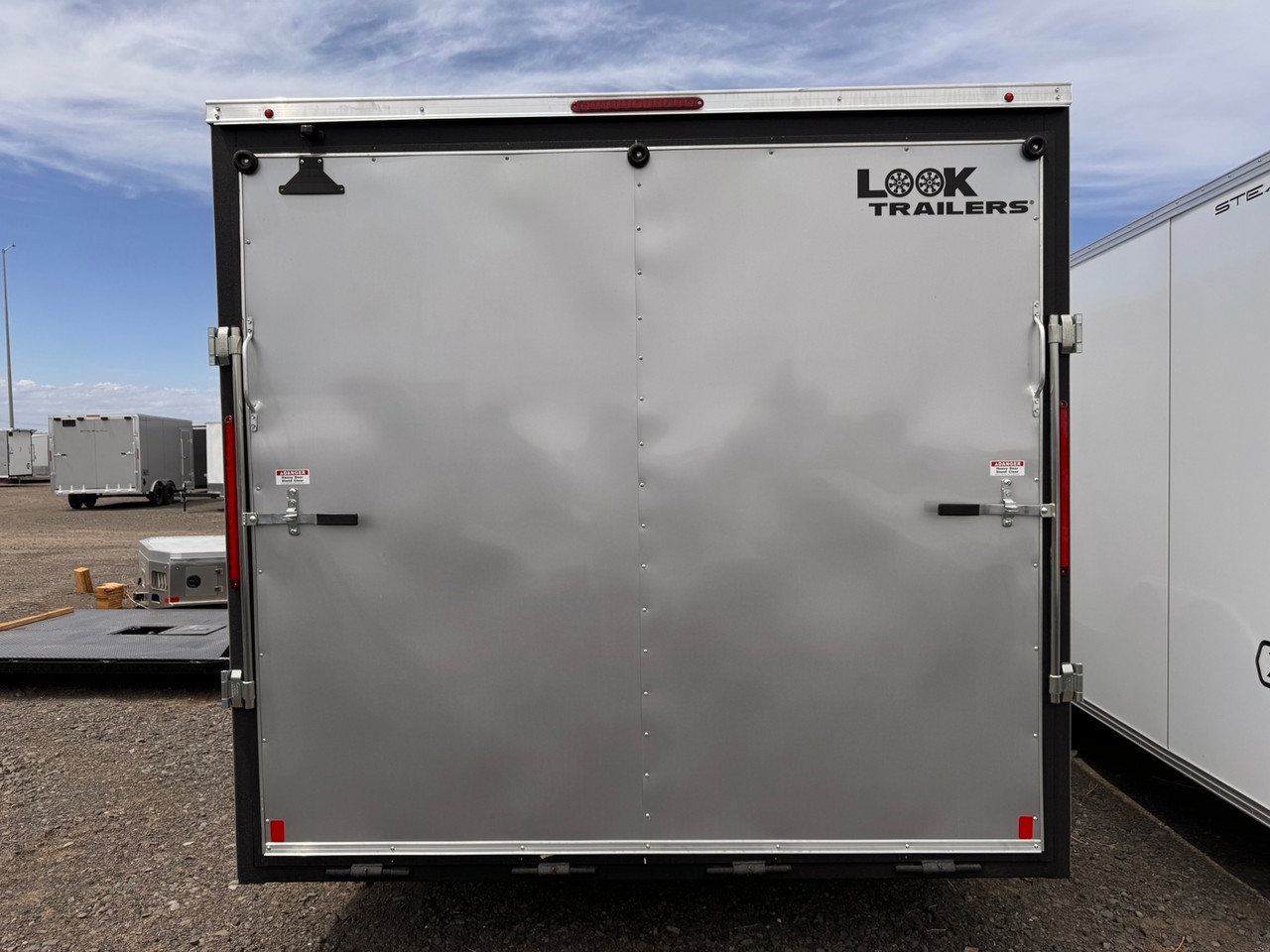 Look Trailers 2026 ST DLX 102"X24' N-Nose Cargo Trailer | Tandem Axle Axle 9.9K, Rear Ramp Door, 7' Tall, 4 Drings
