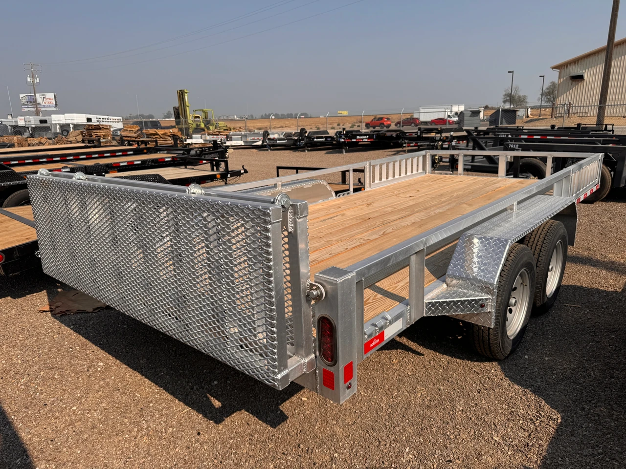 Nordtek Trailers 2026 82"X16' Utility Trailer | Tandem Axle 7K, Brakes On Both Axles, ATV Side Load, Bi-Fold Rear Ramp Gate