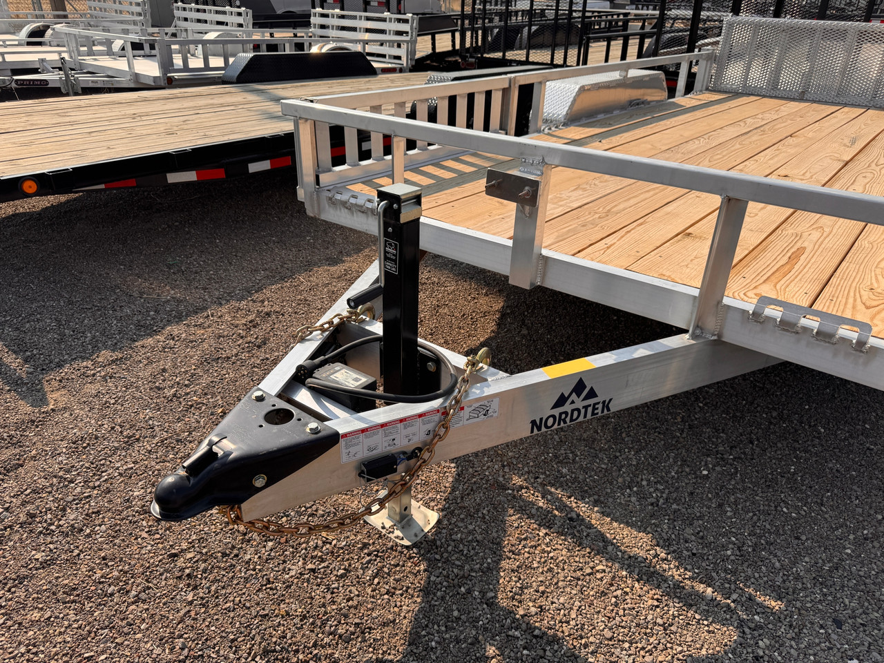Nordtek Trailers 2026 82"X16' Utility Trailer | Tandem Axle 7K, Brakes On Both Axles, ATV Side Load, Bi-Fold Rear Ramp Gate