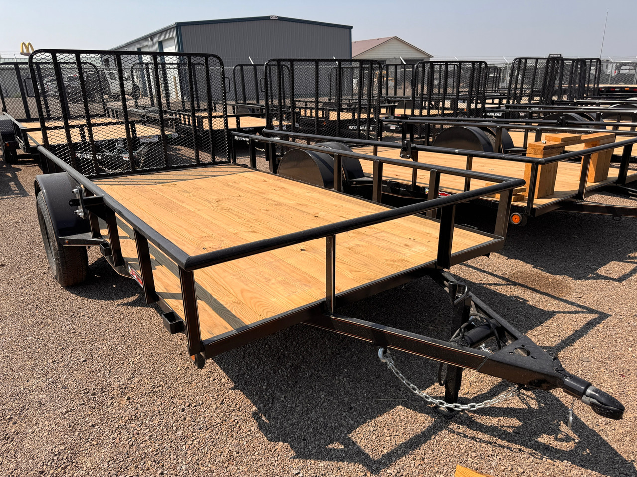 GR Trailers 2026 77"X12' Utility Trailer | Single Axle Axle 2.99K, Pipetop Rail, Spring Assisted Rear Rampgate