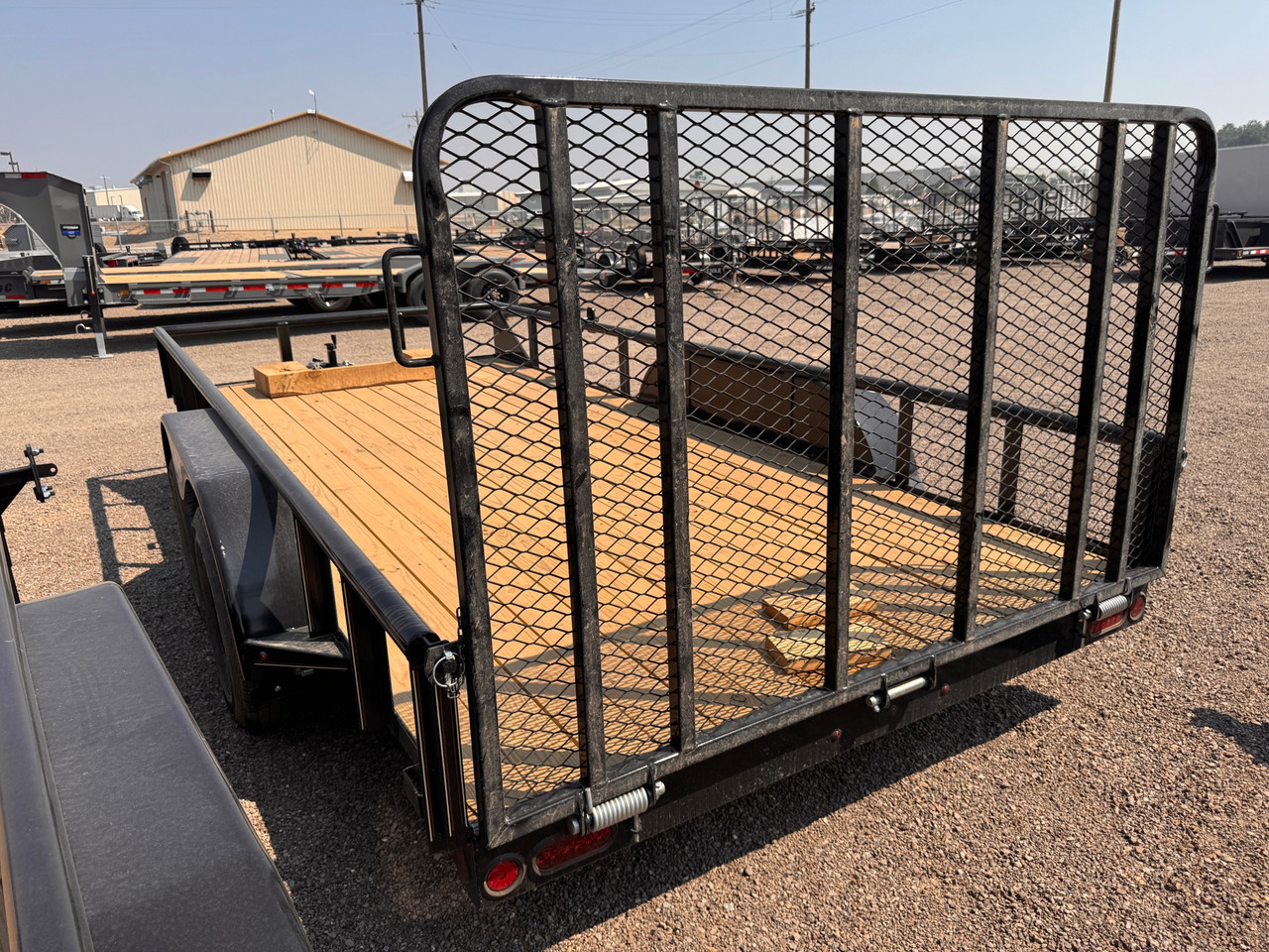 GR Trailers 2026 82"X16' Utility Trailer | Tandem Axle Axle, Pipetop Rail, Spring Assisted Rear Rampgate