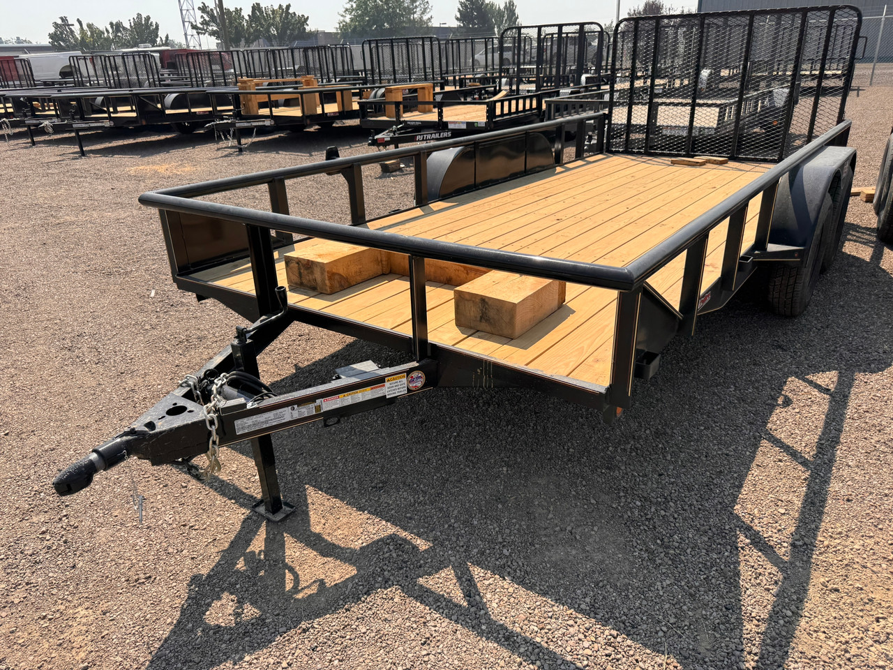 GR Trailers 2026 82"X16' Utility Trailer | Tandem Axle Axle, Pipetop Rail, Spring Assisted Rear Rampgate