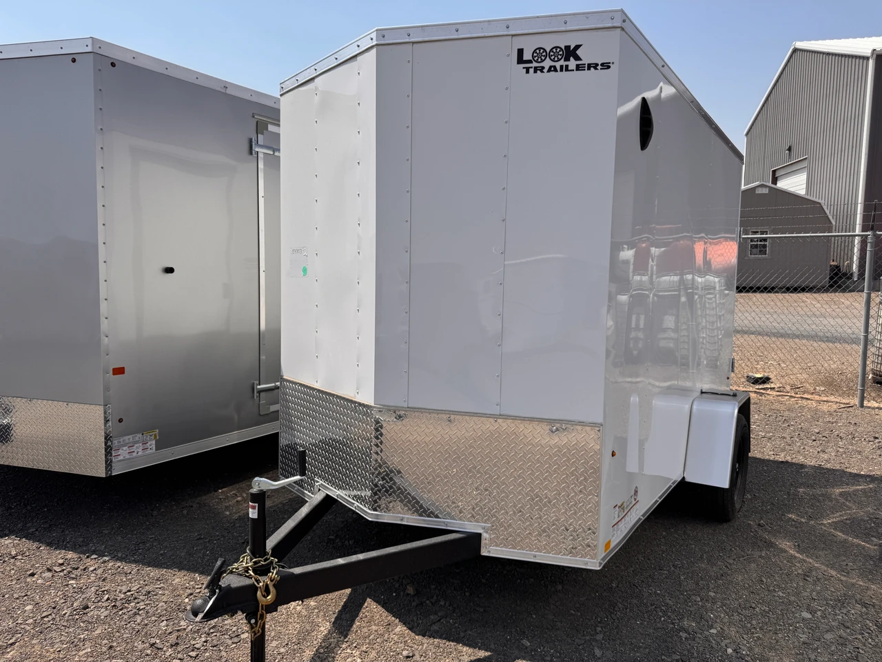 Look Trailers 2026 ST DLX 72"X10' V-Nose Cargo Trailer | Single Axle 3.5K, Rear Ramp Door, 6'6" Tall