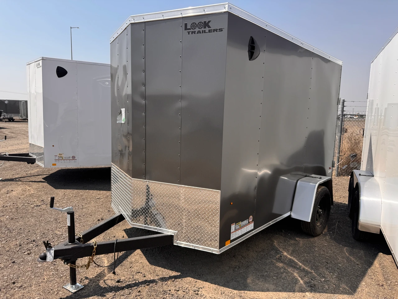 Look Trailers 2026 ST DLX 72"X10' V-Nose Cargo Trailer | Single Axle 3.5K, Rear Ramp Door, 6'6" Tall