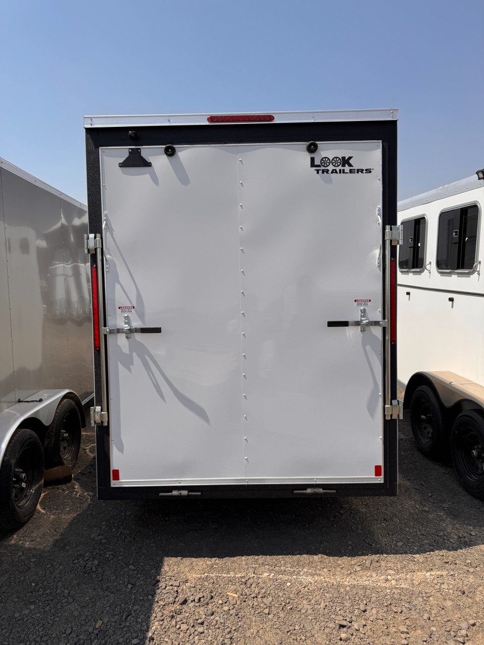 Look Trailers 2026 ST DLX 72"X12' V-Nose Cargo Trailer | Single Axle 3.5K, 16" OC, Ramp, 7' Tall