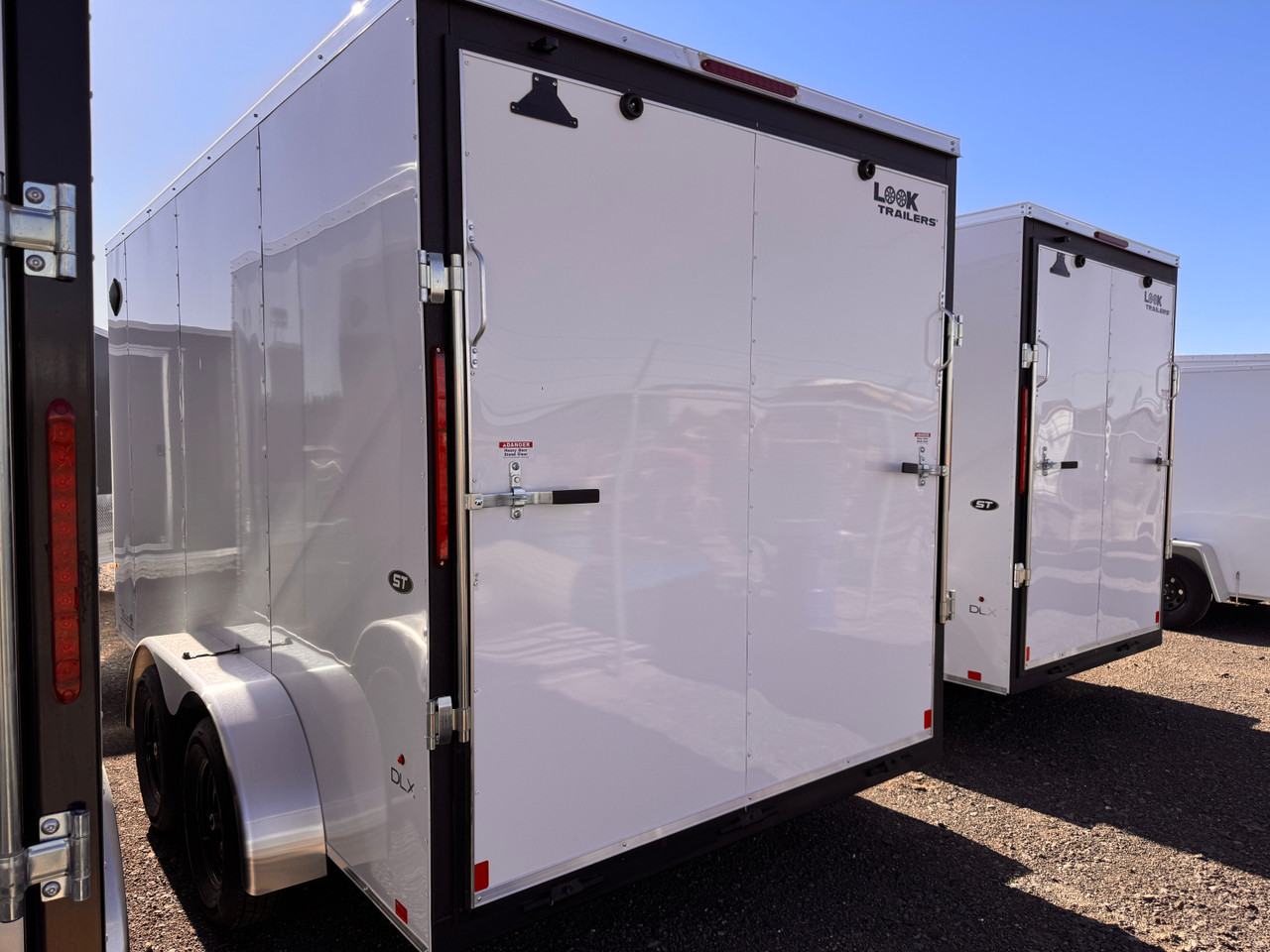 Look Trailers 2026 ST DLX 84"X14' V-Nose Cargo Trailer | 7K, 7' Tall, Rear Ramp Door