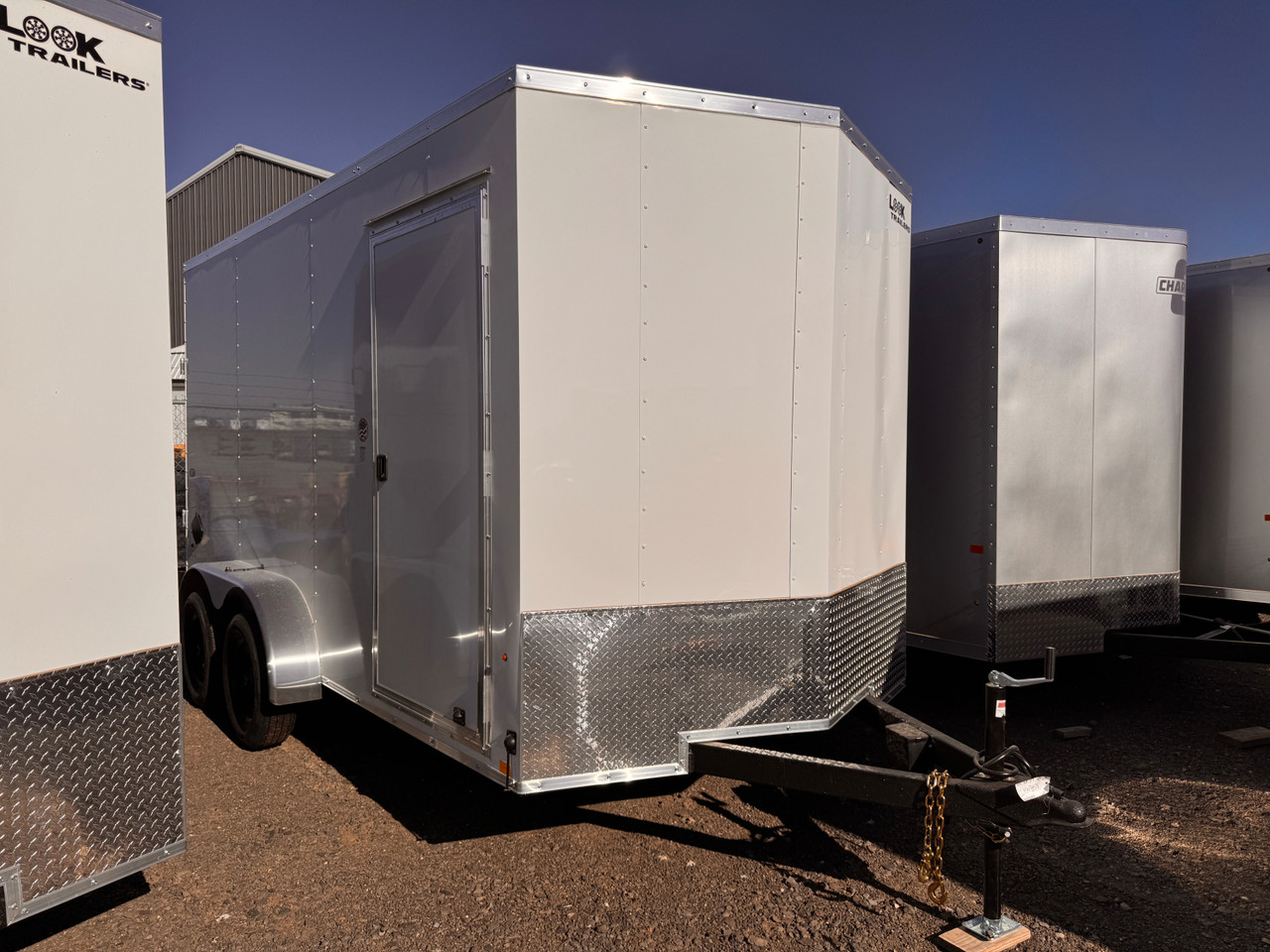 Look Trailers 2026 ST DLX 84"X14' V-Nose Cargo Trailer | 7K, 7' Tall, Rear Ramp Door
