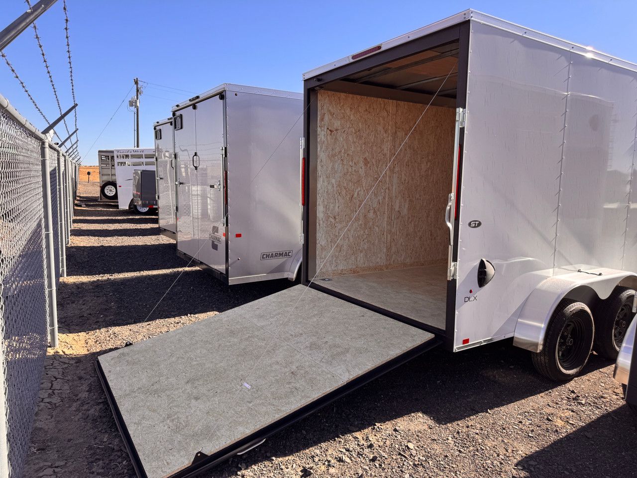 Look Trailers 2026 ST DLX 84"X14' V-Nose Cargo Trailer | 7K, 7' Tall, Rear Ramp Door