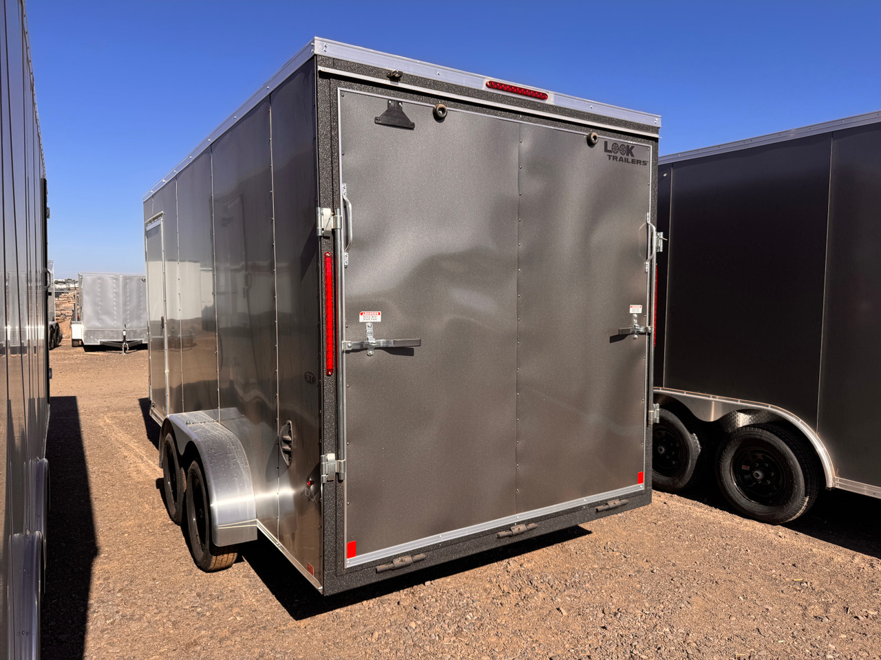 Look Trailers 2026 ST DLX 84"X16' V-Nose Cargo Trailer | 7K, 7' Tall, Rear Ramp Door