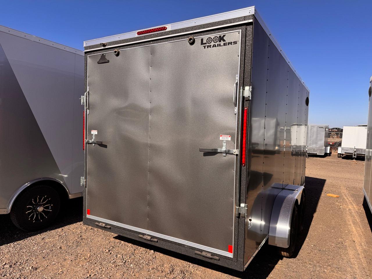 Look Trailers 2026 ST DLX 84"X16' V-Nose Cargo Trailer | 7K, 7' Tall, Rear Ramp Door