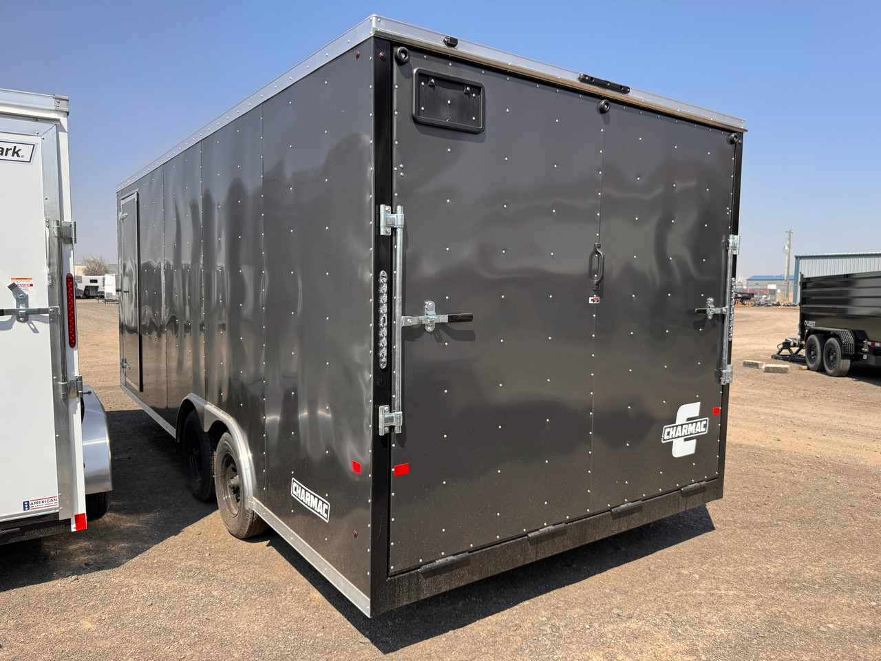 Charmac Trailers 2027 ATLAS 100"X20' V-Nose Cargo Trailer | Tandem Axle 9.99K, 7' Tall, Md Floor Ties, Spring