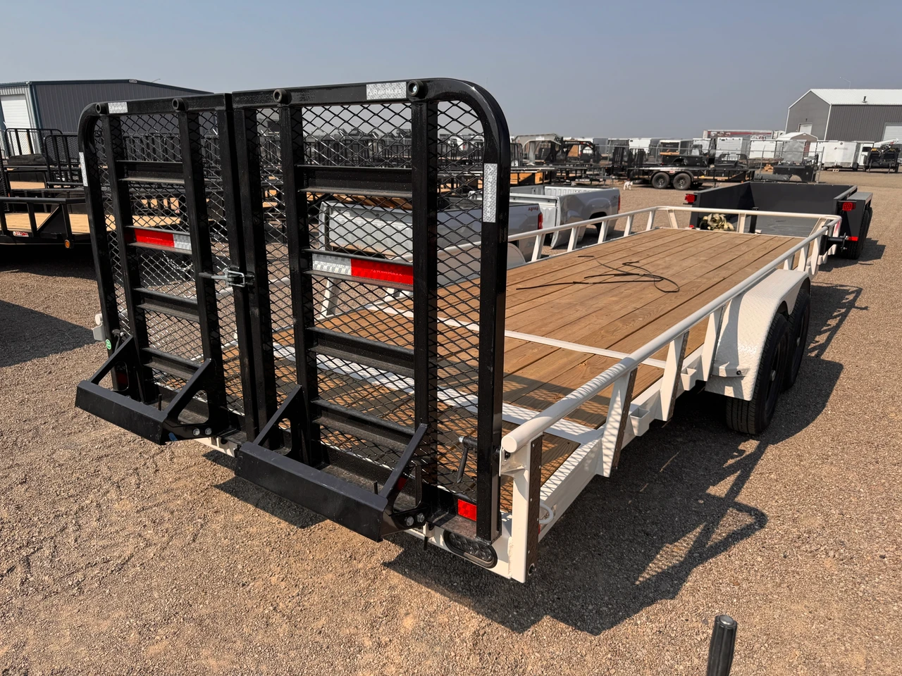 Raw Maxx Trailers 2026 UTX 83"X24' Utility Trailer | Tandem Axle 10K, Dovetail, HD Split Ramp Gate, Spare Tire Mount