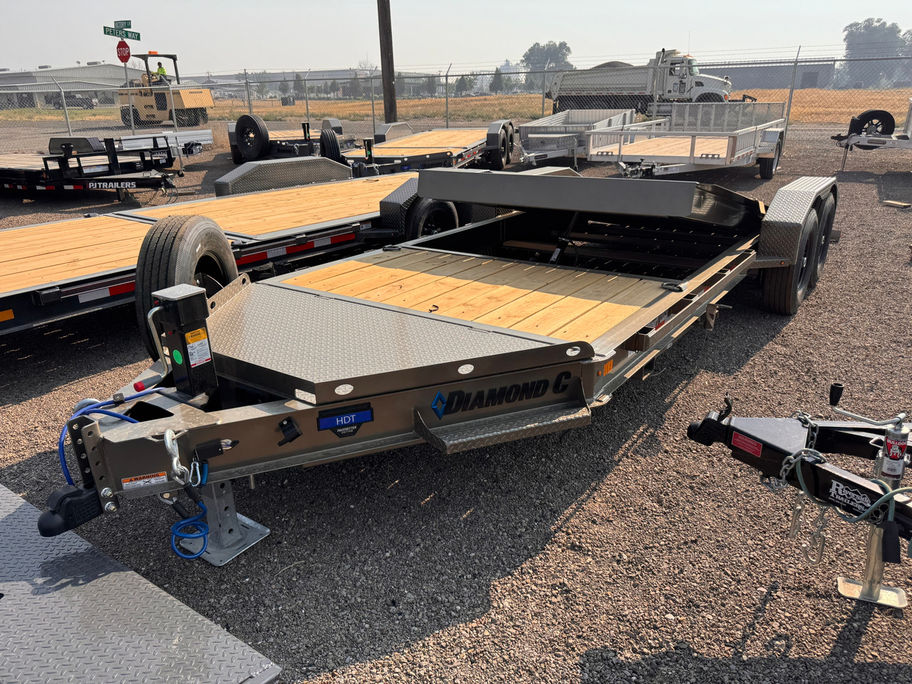 Diamond C Trailers HDT207 Pacesetter 82"X20' Equipment Tilt Trailer | Tandem Axle Axle 15.5K, Steel Diamond Plate Fenders, Spare Tire, XL Locking Tongue Box