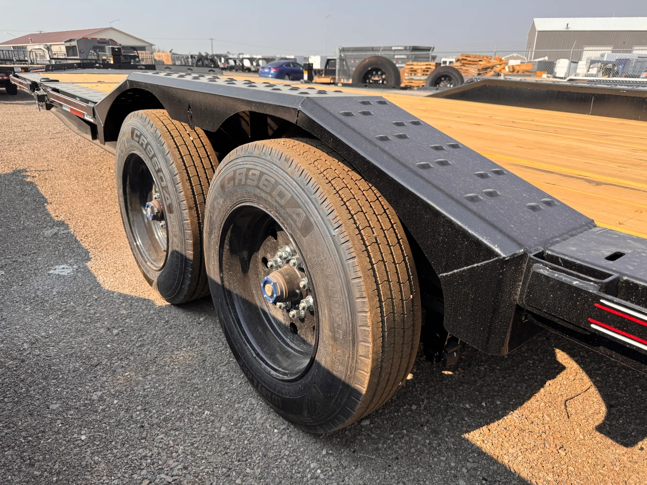 Diamond C Trailers HXD208 102"X22' Tilt Trailer | Tandem Axle Axle 18K, Drive Over Fenders, XL Locking Tongue Box, 4' Stationary Deck,  2 Speed Jack, Spare Tire Mount