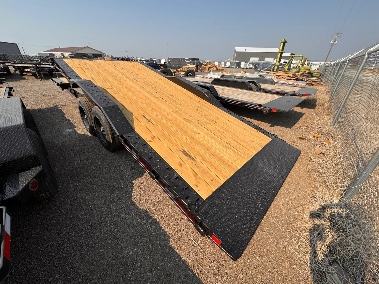 Diamond C Trailers HXD208 102"X22' Tilt Trailer | Tandem Axle Axle 18K, Drive Over Fenders, XL Locking Tongue Box, 4' Stationary Deck,  2 Speed Jack, Spare Tire Mount