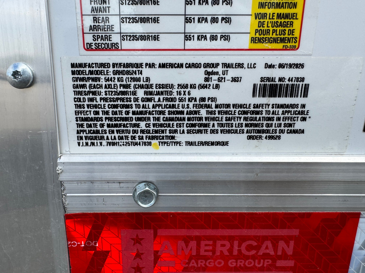 Haulmark Trailers 2026 GRIZZLY 102"X24' Contractor Cargo Trailer | Rear Barn Doors, Front Office