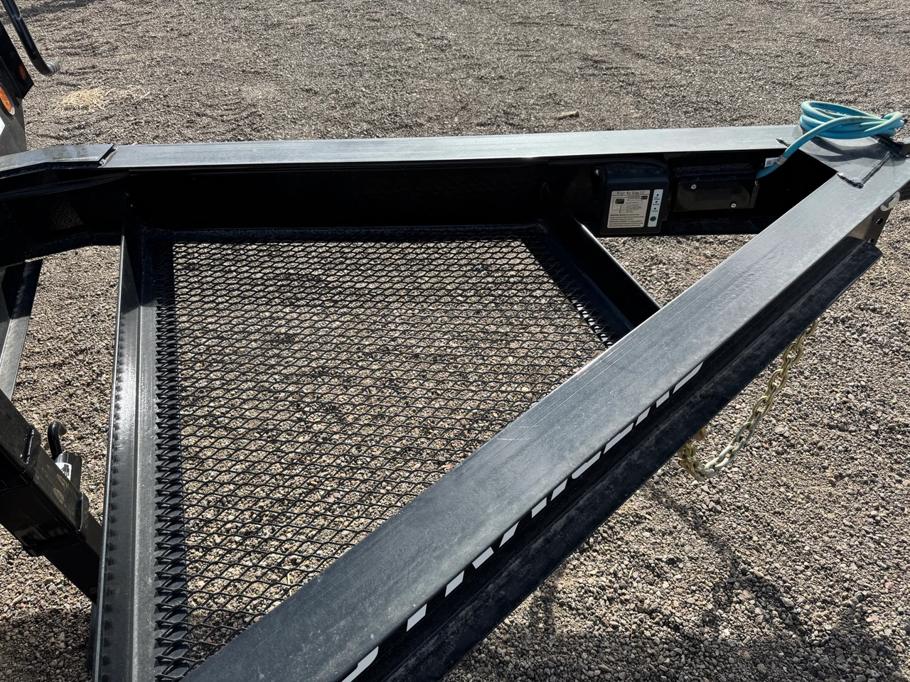 P.J. Trailers 2027 F8 20' Deckover Flatbed Trailer | Tandem Axle 14K, Extended Tongue, Open Storage Tray, Slide In Ramps, Straight Deck