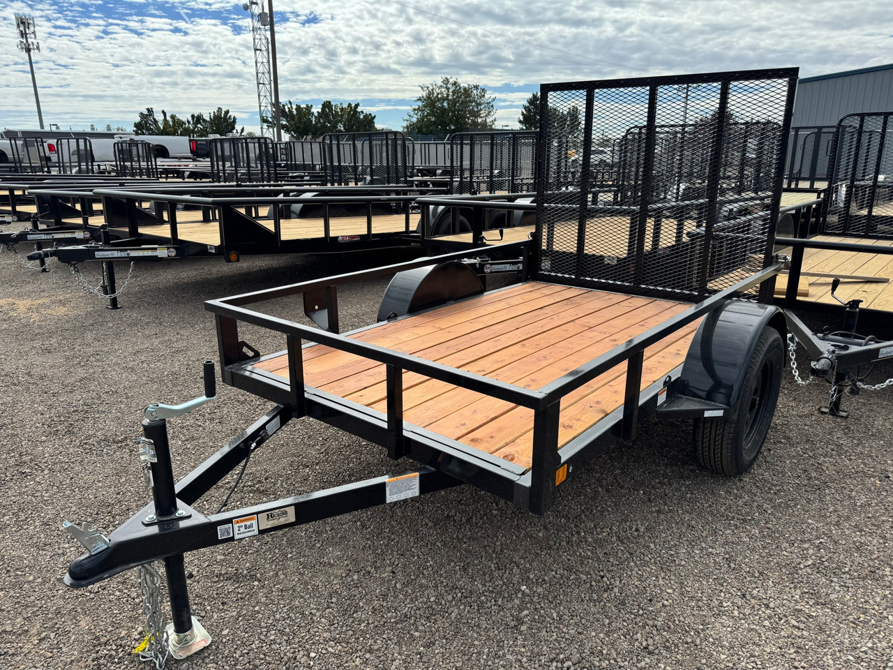 Built Trailers 2026 60"X8' Utility Trailer | Single Axle, Ramp Gate