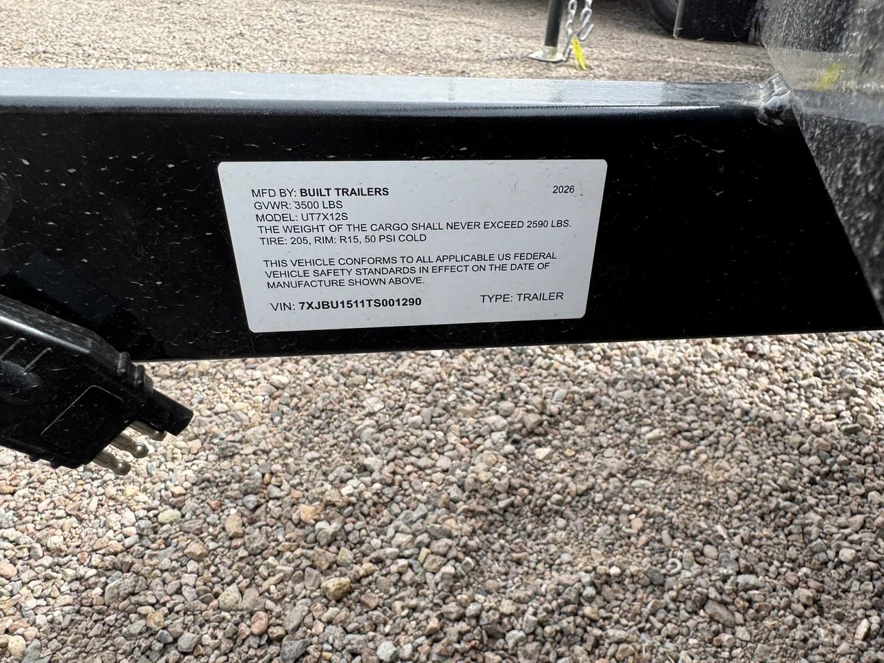 Built Trailers 2026 712' Utility Trailer | Single Axle, Ramp Gate