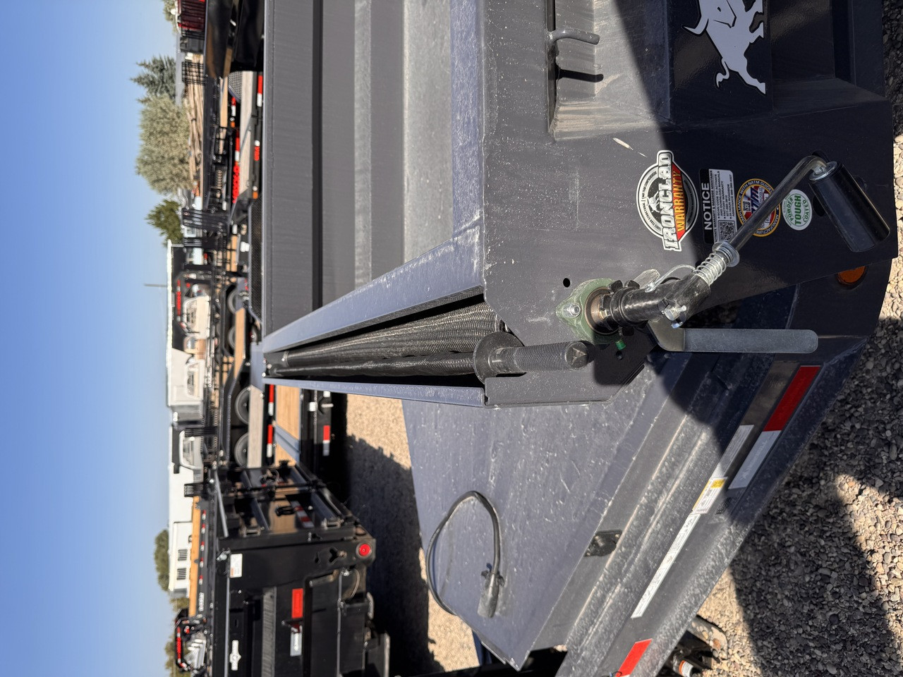 Iron Bull Trailers 2027 DWB 83"X14' Scissor Dump Trailer | Tandem Axle Axle 14.999K, 24" Sides, Slide In Ramps, Tarp Kit