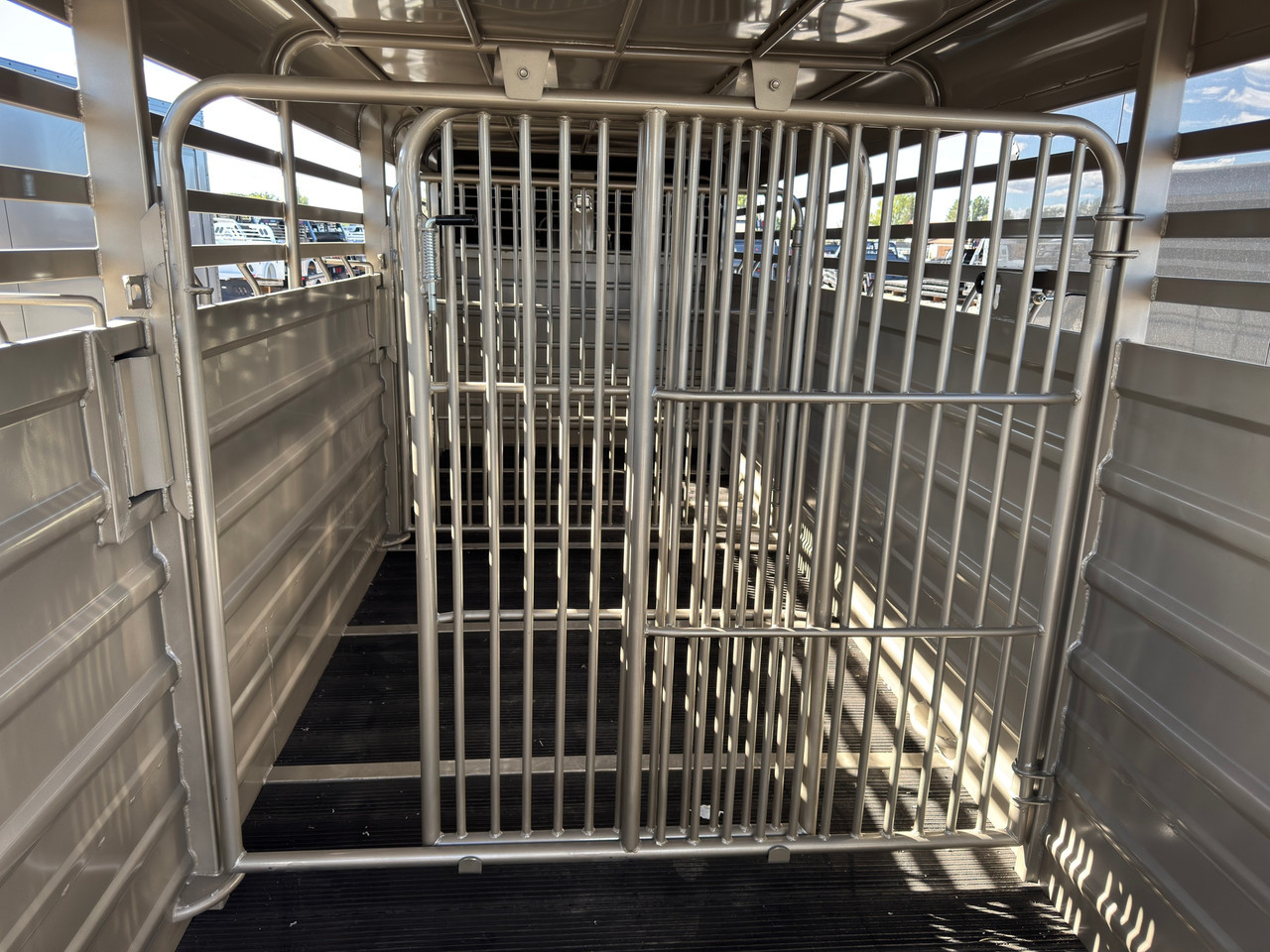 GR Trailers 2027 80"X24' Stock Trailer | Tandem Axle 14K, SMOOTH RUBBER FLOOR, ESCAPE 48", BUTTERY FLY GATE, 2 CENTER GATES (ONE SLIDE)