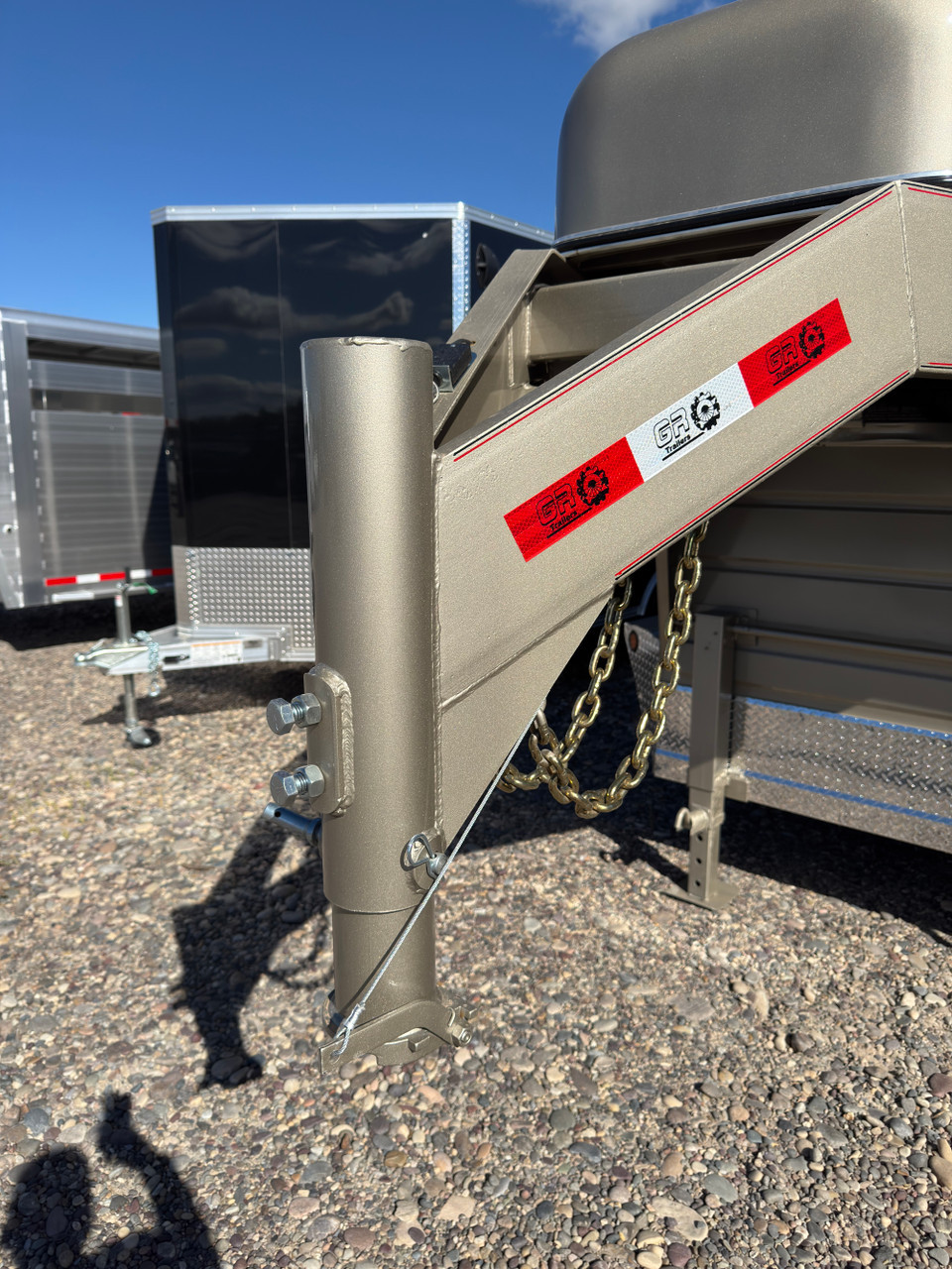 GR Trailers 2027 80"X24' Stock Trailer | Tandem Axle 14K, SMOOTH RUBBER FLOOR, ESCAPE 48", BUTTERY FLY GATE, 2 CENTER GATES (ONE SLIDE)