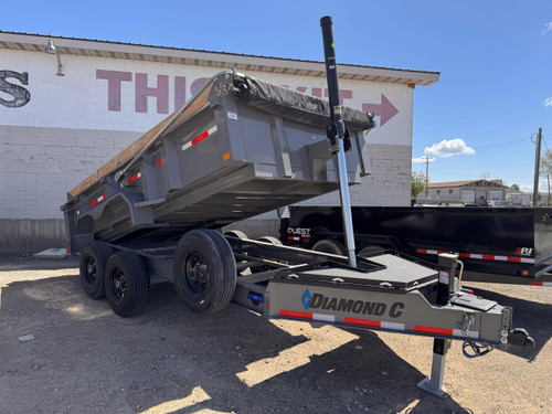 Diamond C 2026 LPT207 82"X14' Telescopic Dump | Tandem Axle 7k Ramps, Solar, 2' Sides With Boards